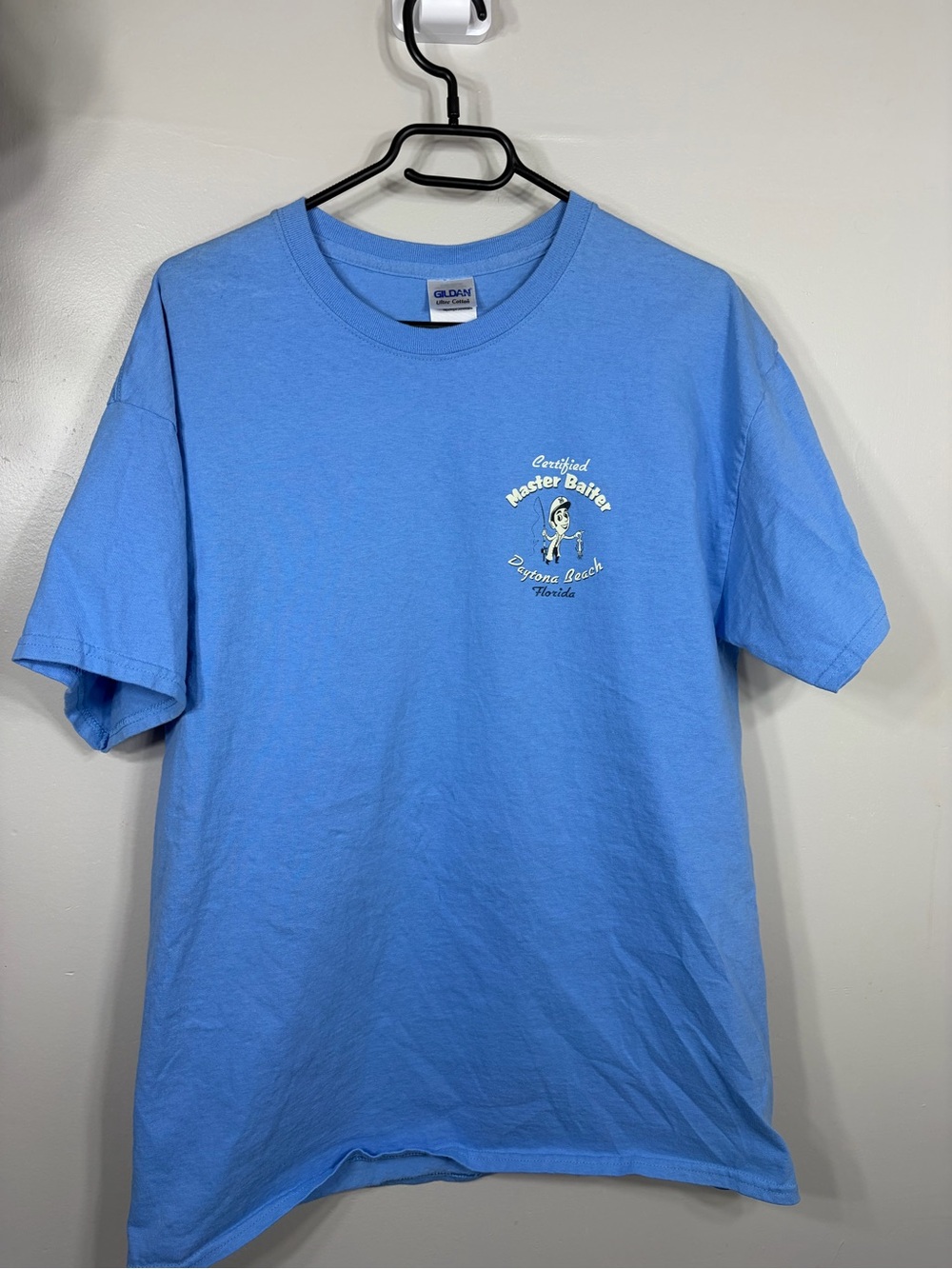 Master‎ Baiter Daytona Beach Florida Fishing T-Shirt Graphic Tee Gildan L